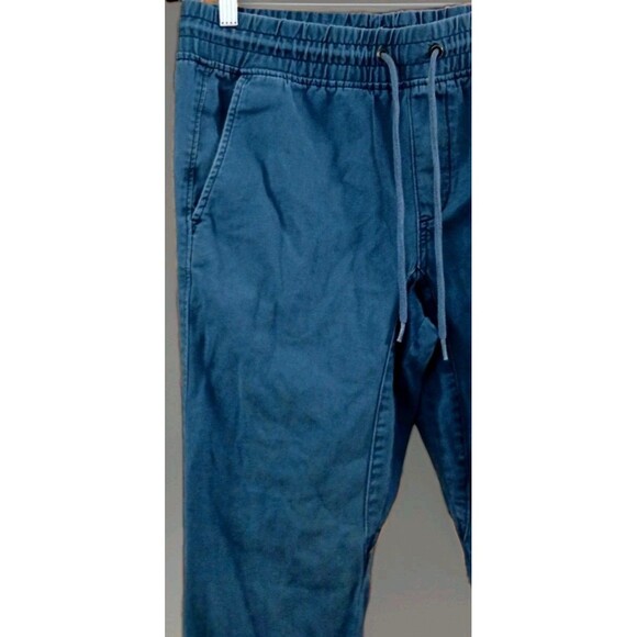 Aeropostale Jogger Pants Small Blue Washed Pull On Cotton Streetwear Tapered EUC - Picture 2 of 9